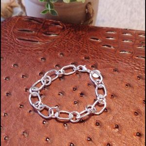 Silver link bracelet